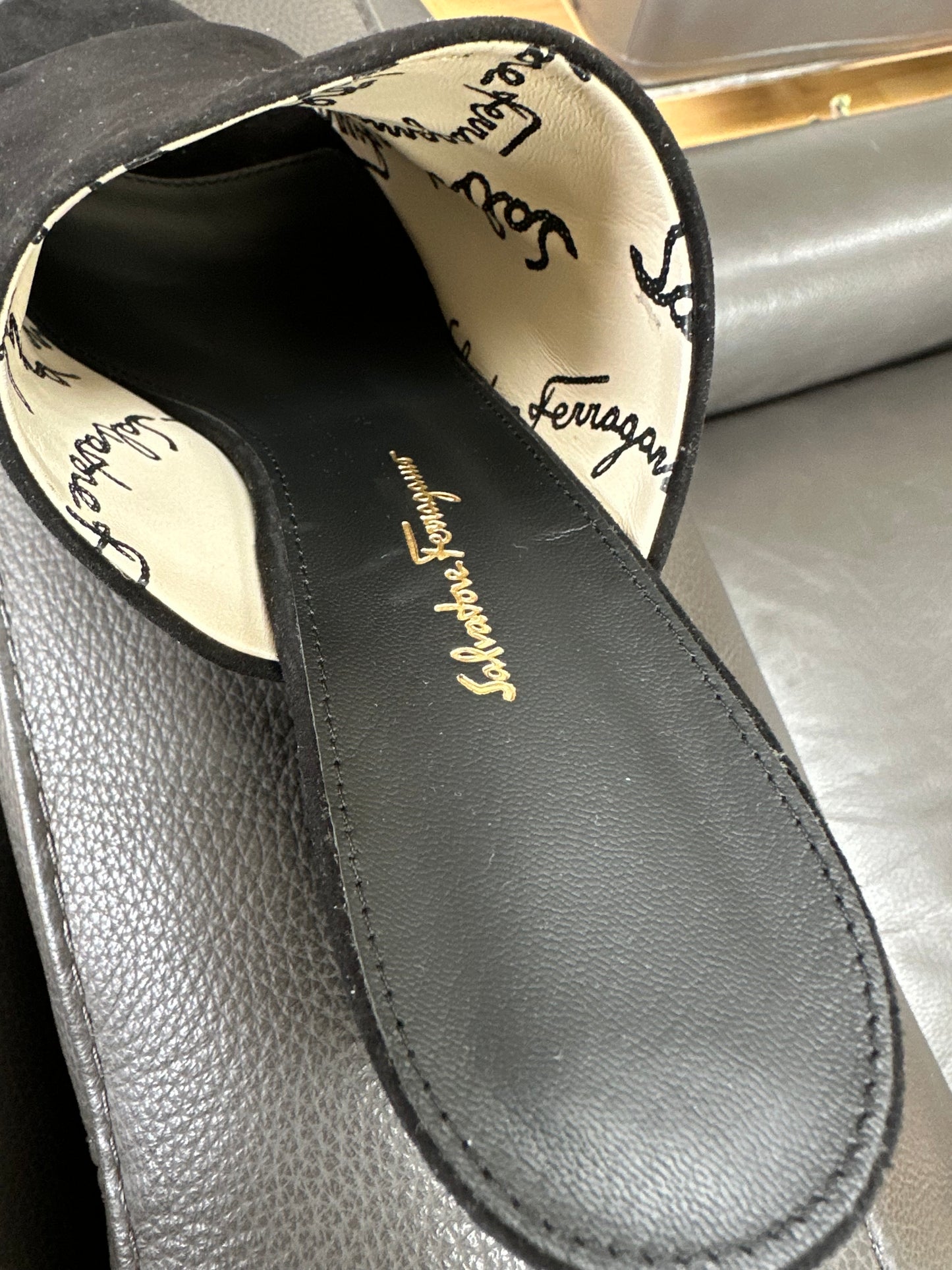 Salvatore Ferragamo Sophie Suede Sandals