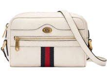 Load image into Gallery viewer, Gucci Ophidia Mini Shoulder Bag with Web in White