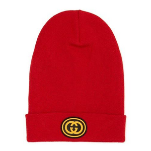 Gucci NY Yankees Embroidered Wool Beanie in Red