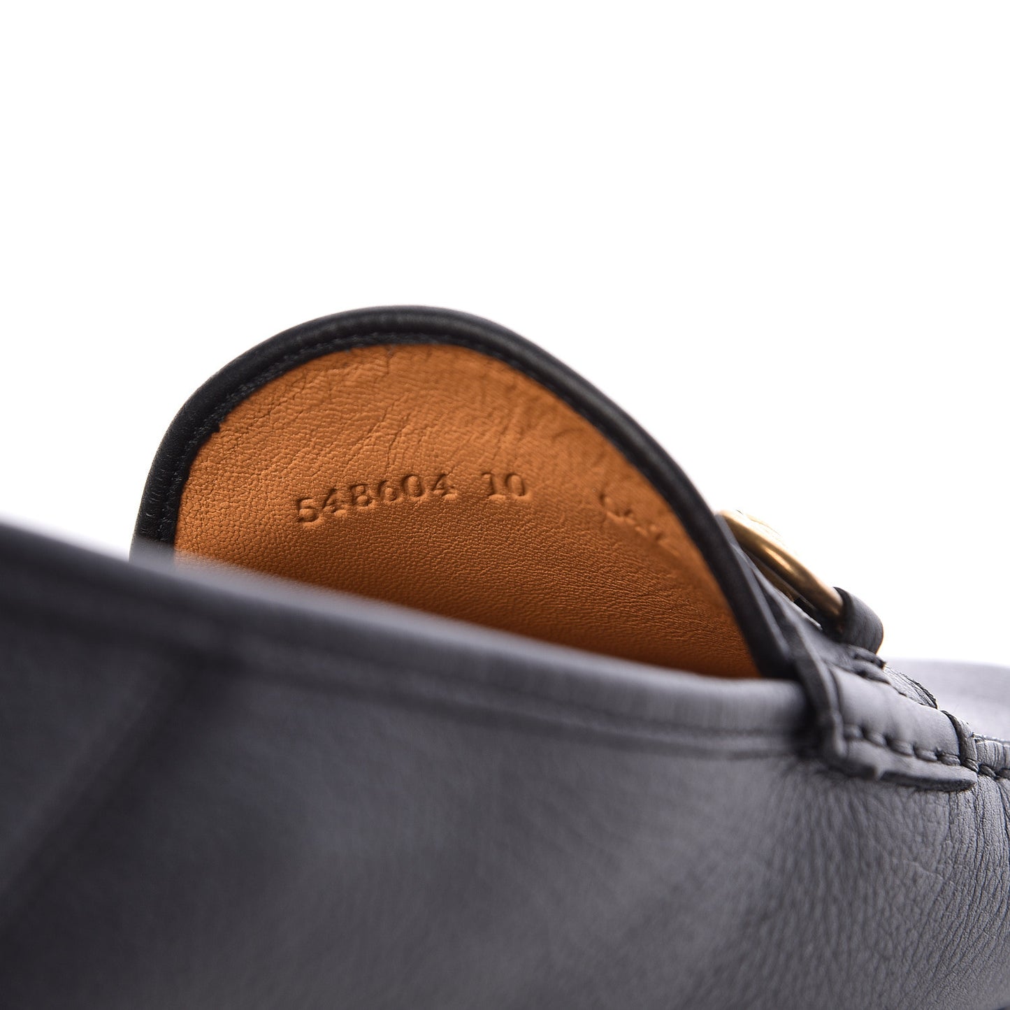 Gucci Calfskin Hebron Horse Bit Loafer Moccasins in Black