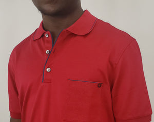 Whether it's for business casual or a nice outing downtown, a polo shirt is a staple in every mans closet. Made with high quality cotton, this shirt is comfortable and perfect for everyday wear. This shirt has the traditional breast pocket which is accented by a Ferragamo logo. Look polished and ready for anything in this classic polo shirt by Salvatore Ferragamo!