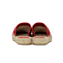 Load image into Gallery viewer, Gucci Leather Espadrille Sandal in Hibiscus Red