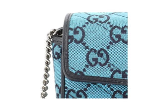 Gucci GG Marmont Mini Bag in Blue