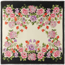 Load image into Gallery viewer, Gucci Rising Flower Silk Scarf in White