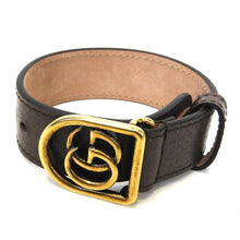Load image into Gallery viewer, Gucci Leather GG Charm Bracelet in Black