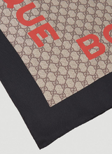 Load image into Gallery viewer, Gucci GG Boutique Print Scarf In Beige and Dark Brown