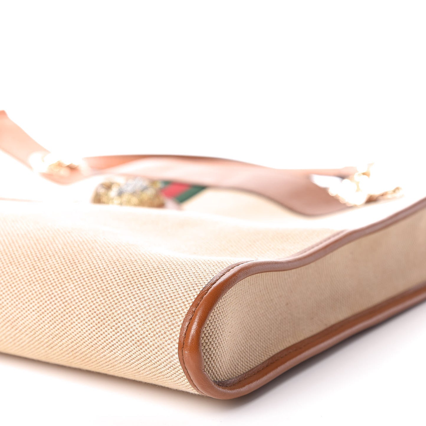 Gucci Rajah Large Canvas Tote Bag in Beige
