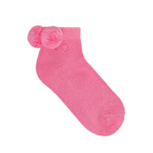 Load image into Gallery viewer, Gucci Cotton Ankle Socks with Pom-poms in Pink