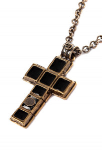 Gucci Enameled Medium Cross Necklace in Gold