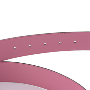 Gucci Interlocking GG Calfskin Belt in Pink Violet