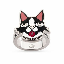 Load image into Gallery viewer, Gucci Bosco Dog Ring in Sterling Silver