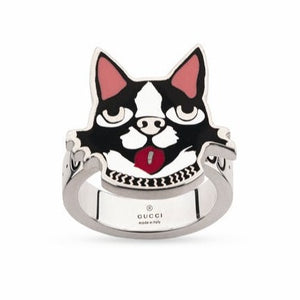 Gucci Bosco Dog Ring in Sterling Silver
