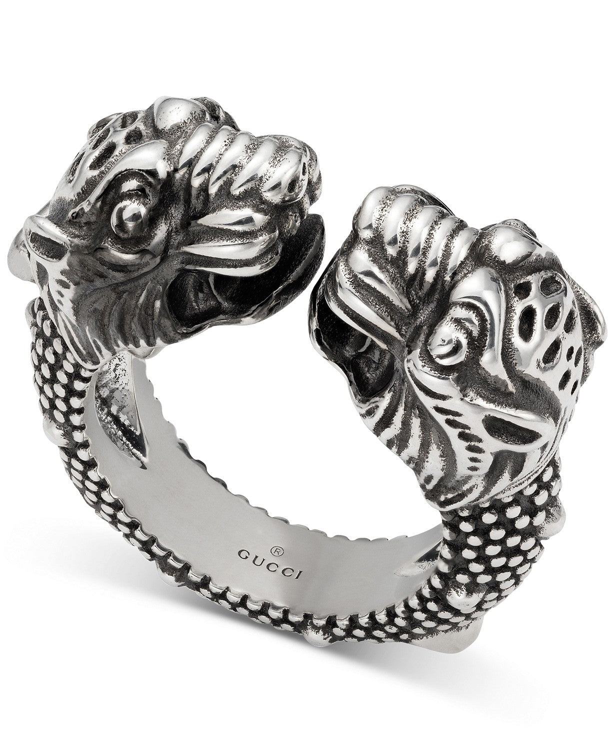 Gucci Tiger Head Cuff Ring in Sterling Silver – Gavriel.us