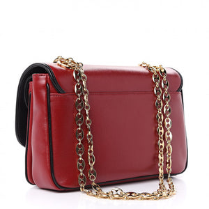 Gucci GG Motif Marina Shoulder Bag in Red