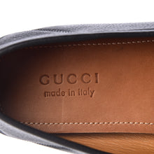 Load image into Gallery viewer, Gucci Calfskin Hebron Horse Bit Loafer Moccasins in Black