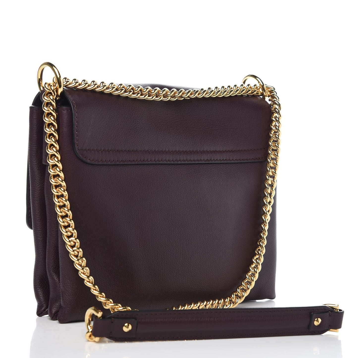 Alexander McQueen Twin Skull Chain Crossbody in Burgundy