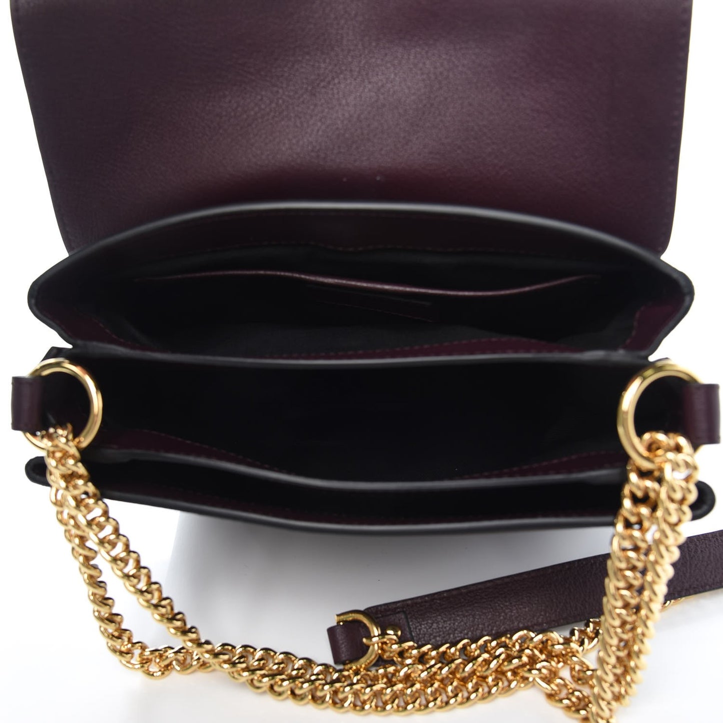 Alexander McQueen Twin Skull Chain Crossbody in Burgundy
