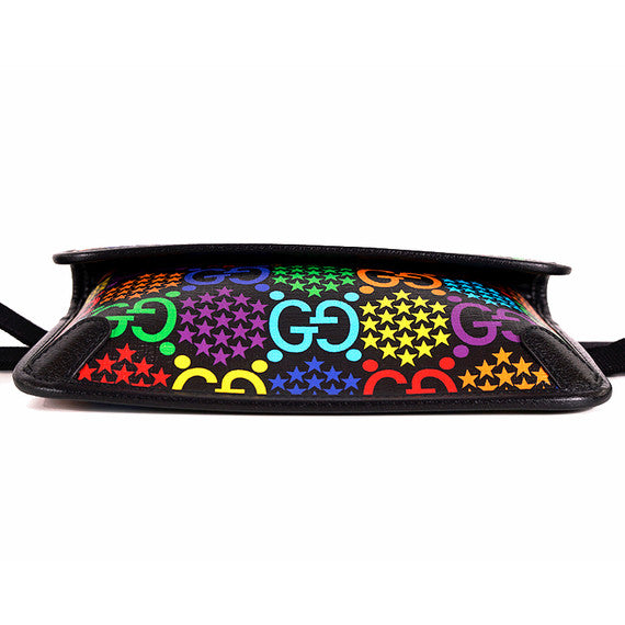 Gucci GG Monogram Psychedelic Belt Bag in Black