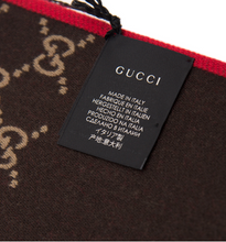 Load image into Gallery viewer, Gucci Reversible Wool Scarf in Red