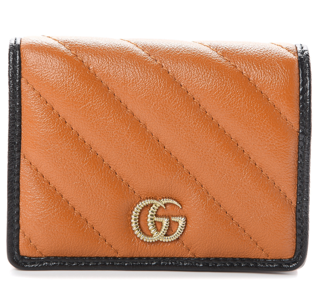 Gucci Interlocking GG Vaccha Brown Mini Wallet