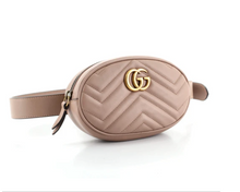 Load image into Gallery viewer, Gucci GG Marmont Matelassé Leather Belt Bag in Pink