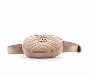 Gucci GG Marmont Matelassé Leather Belt Bag in Pink
