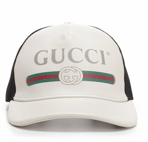 Gucci Logo Baseball Cap in White