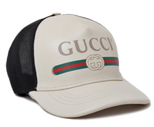 Load image into Gallery viewer, Gucci Logo Baseball Cap in White