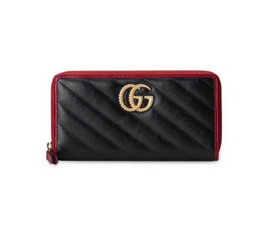 GUCCI GG Marmont Zip Around Wallet