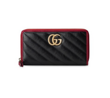 Load image into Gallery viewer, GUCCI GG Marmont Zip Around Wallet