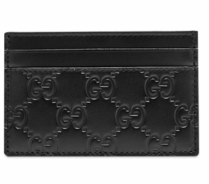 Gucci Interlocking GG Card Case in Black
