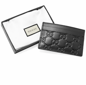 Gucci Interlocking GG Card Case in Black