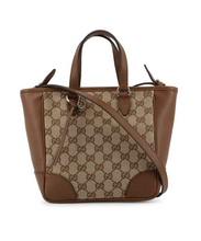 Load image into Gallery viewer, Gucci GG Canvas Small Bree Tote in Brown