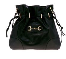 Load image into Gallery viewer, GUCCI Interlocking GG 1955 Canvas Horse Bit Bag in Black