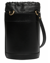 Load image into Gallery viewer, Gucci Horsebit Black Leather Bucket Bag