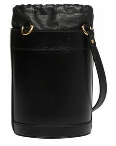 Gucci Horsebit Black Leather Bucket Bag