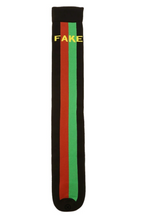 Load image into Gallery viewer, GUCCI Knee High FAKE/NOT Socks Black Stripe