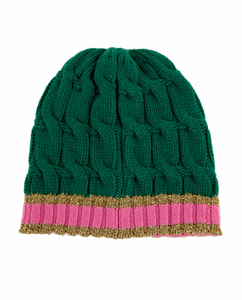 Gucci Cable Knit Beanie in Green
