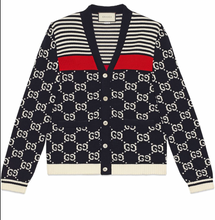 Load image into Gallery viewer, Gucci GG Supreme Striped Knit Cardigan