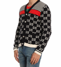 Load image into Gallery viewer, Gucci GG Supreme Striped Knit Cardigan