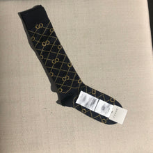 Load image into Gallery viewer, Gucci Knee High Socks in Navy with Gold Interlocking GG