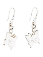 Load image into Gallery viewer, Gucci Butterfly Drop Earrings in Sterling Silver