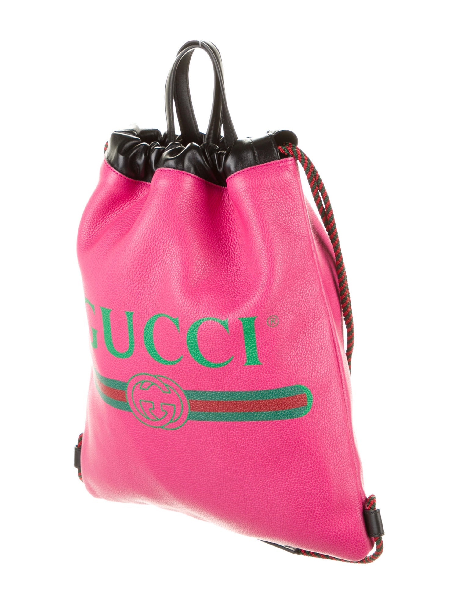 Gucci 2018 Leather Drawstring Backpack in Pink Gavriel.us