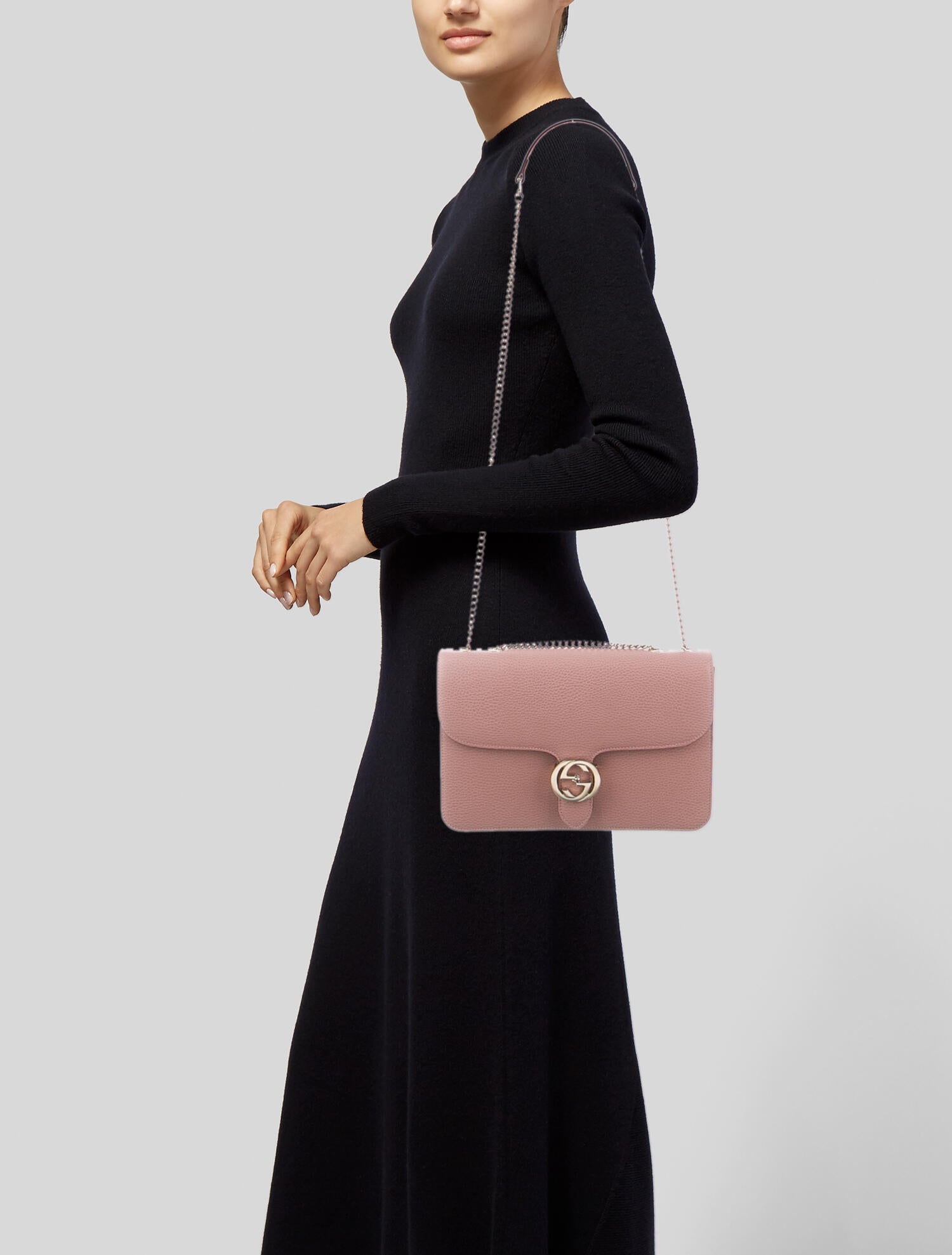 Gucci Medium Dollar Interlocking G Crossbody Bag (SHG-3QTUEt)