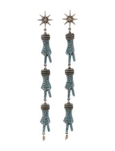 Load image into Gallery viewer, Gucci Peace Sign Hand Motif Clip-on Earrings in Silver