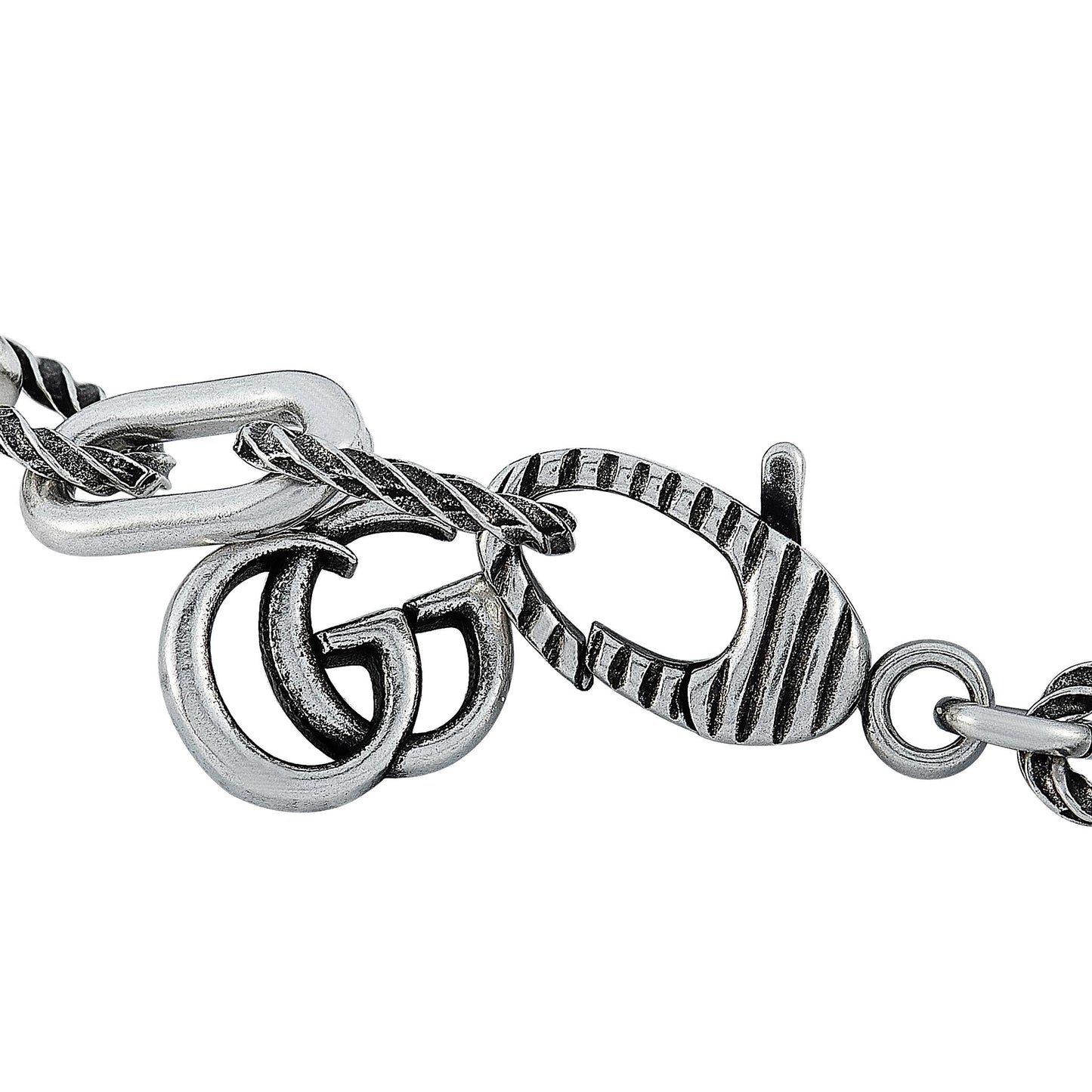 Gucci Garden GG Malachite Bracelet in Silver