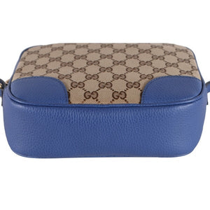 Gucci Canvas Supreme Camera Bag Caspian Blue