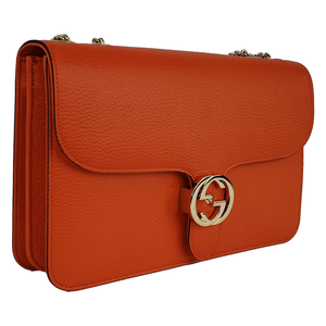 Gucci Medium Interlocking GG Crossbody Bag in Sun Orange