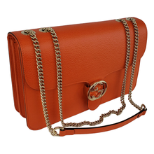 Load image into Gallery viewer, Gucci Medium Interlocking GG Crossbody Bag in Sun Orange