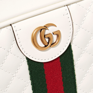 Gucci Small Quilted Shoulder Bag in White